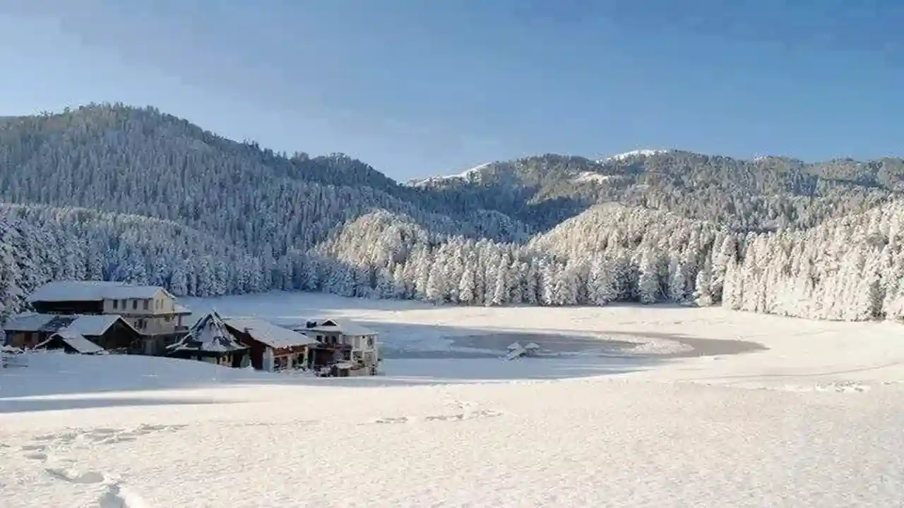 Snowfall in Khajjiar